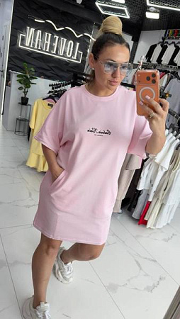 Платье Lovekan 1727 pink - делук