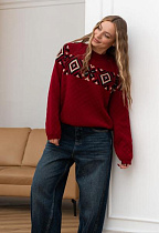 Свитер Liza Brend 1114 wine - делук