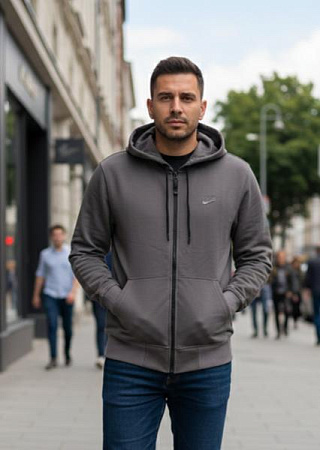 Кофта Спорт Delviago DL618 grey - делук