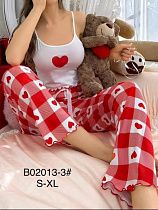Ночнушка Brilliant B02013-3 red - делук