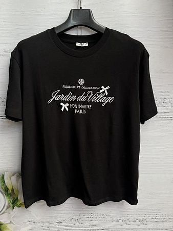 Футболка New Season 8386 black - делук