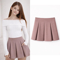 Юбка-Шорты Karolina KR600 beige - делук