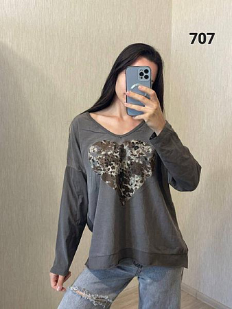 Свитер Fsn 707 grey - делук