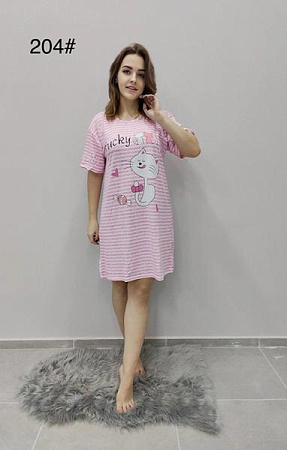 Ночнушка Anion 204 pink - делук