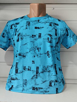 Футболка Panda 1724 l.blue - делук