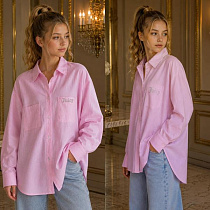 Рубашка Karolina KR786 pink - делук
