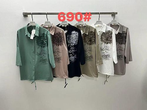 Рубашка Even&Efair 690 khaki - делук