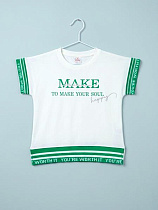 Футболка Dino D1489 white-green - делук