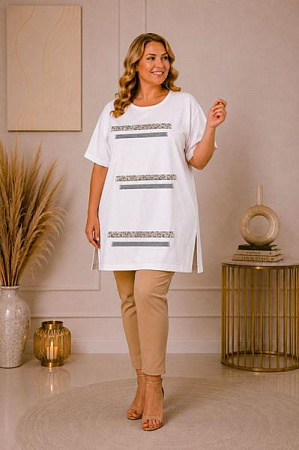 Туника Global GL318 white - делук