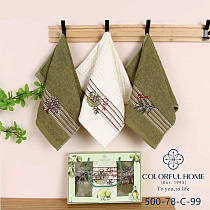 Набір «Олива» 3 рушники 500-78-99 - делук