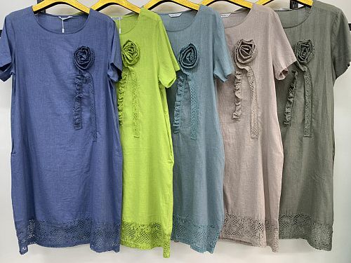 Платье Immei 10886 khaki - делук