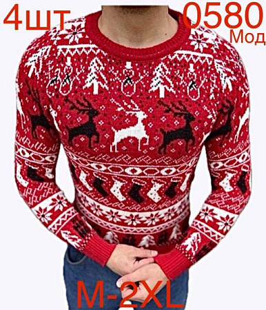 Свитер Надийка ND435-0580 red - делук