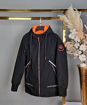 Куртка No Brand B005 black-orange - делук