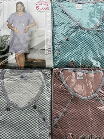 Ночнушка Disneyopt DS409-92 grey - делук