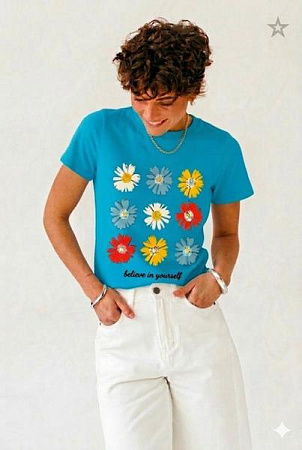 Футболка Iraopt IR223 l.blue - делук