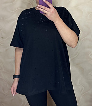 Футболка Levisha 26002 black - делук