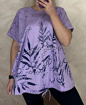 Футболка Levisha 26012 lilac - делук