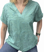 Футболка Elena&Vika 26003 mint - делук