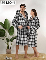 Халат Bat 1120-1 black - делук