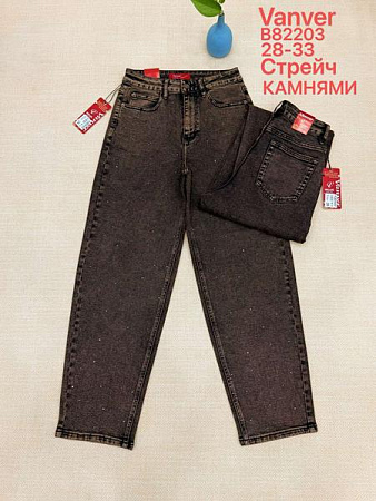 Джинсы Vanver B82203 chocolate - делук