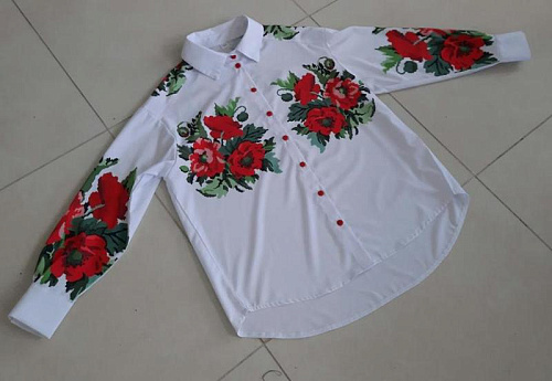 Вышиванка Limerense DD219 white - делук
