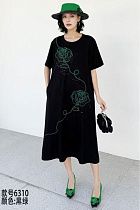 Платье Dorimodes 6310 black-green Платье Dorimodes 6310 black-green - делук
