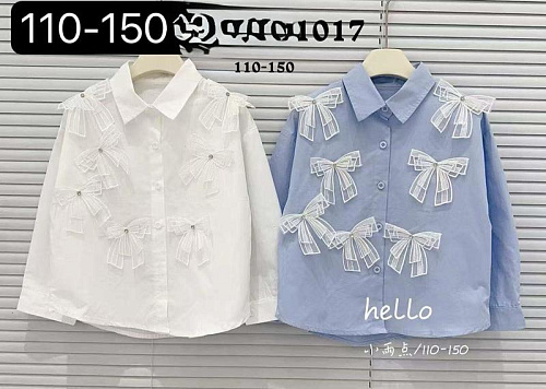 Рубашка Delfinka 1017 white - делук