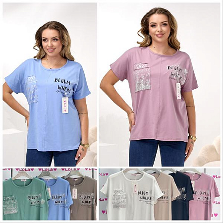 Футболка Lola LL498 mix - делук