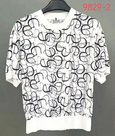 Футболка Lida 9829-2 white - делук