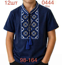 Вышиванка Надийка ND1551-0444 navy - делук