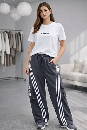 Штаны Спорт Zalov ZW1365 grey - делук