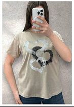 Футболка Levisha 25070 beige - делук