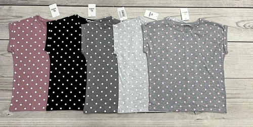 Футболка Annet YT6744 l.gray-pink - делук