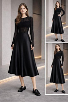 Юбка Karolina KR623 black - делук