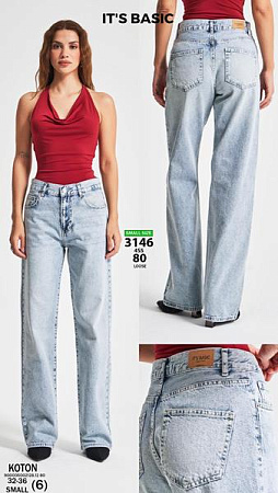 Джинсы Maxim Jeans 3146-80 l.blue - делук