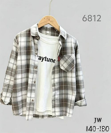 Рубашка Flong 6812 l.grey - делук