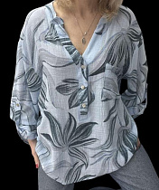 Рубашка Elena&Vika 26024 l.blue - делук