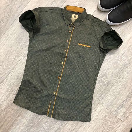 Рубашка No Brand 2159 khaki - делук