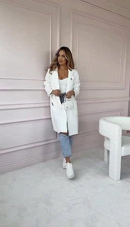 Пальто Alisa Brand 849 white - делук