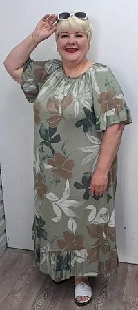 Платье Romeo Life RL1072 green - делук