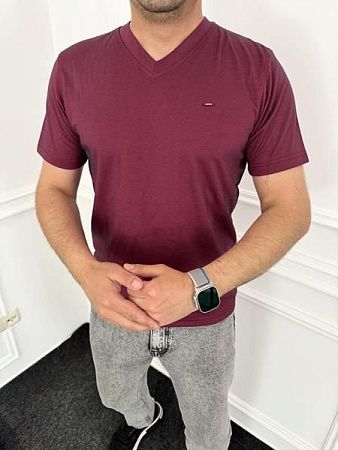 Футболка Nik 56243 wine - делук