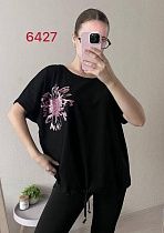Футболка Fsn 6427 black - делук