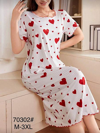 Ночнушка Brilliant B70302 white - делук