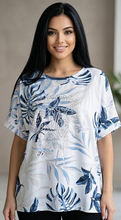 Футболка Levisha 26025 white - делук