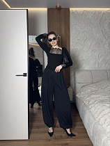 Штаны Arina 1713 black - делук