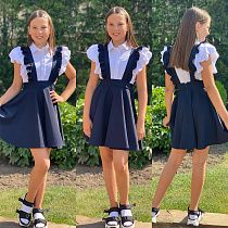 Сарафан Karolina KR246 navy Сарафан Karolina KR246 navy - делук
