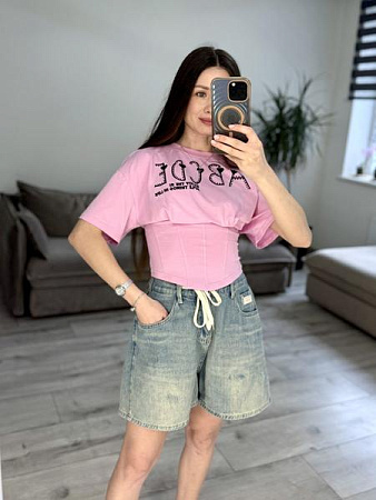 Футболка S.Style 648 pink - делук