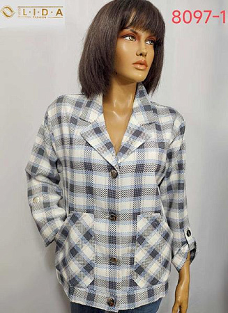 Пиджак Lida 8097-1 grey - делук