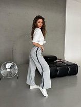 Штаны Спорт Sofi Cor 9053 l.grey - делук