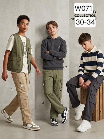 Штаны Спорт Фунтик W071 khaki - делук